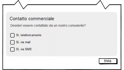 adeguamento form gdpr: esempio raccolta consenso granulare